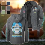 LA Squad Flannel Hoodie, Game Ready Flannel Hoodie HVN1463LC - Gray
