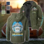 LA Squad Flannel Hoodie, Game Ready Flannel Hoodie HVN1463LC - Green