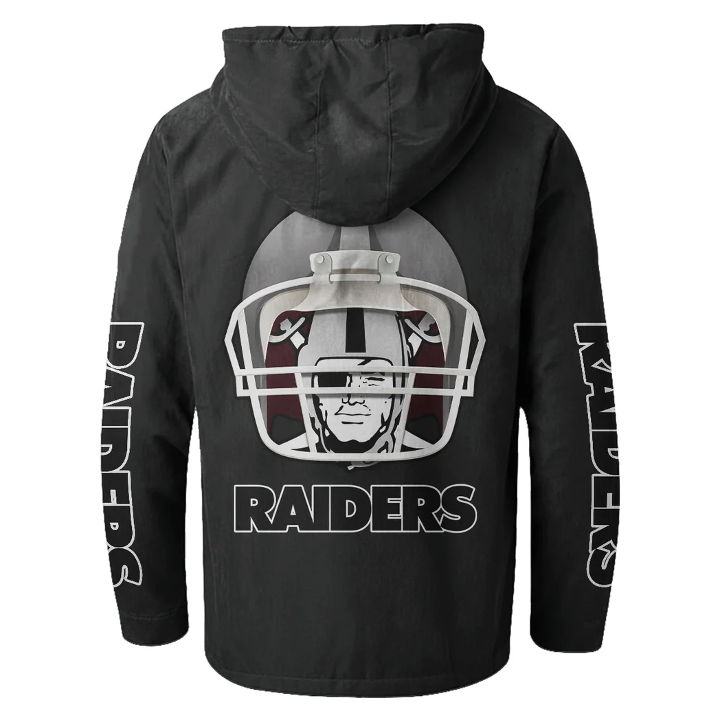 Football Silver Crew Flannel Hoodie, Loyal Supporter Sport Hoodie HVN1463LV - Black - Image 3
