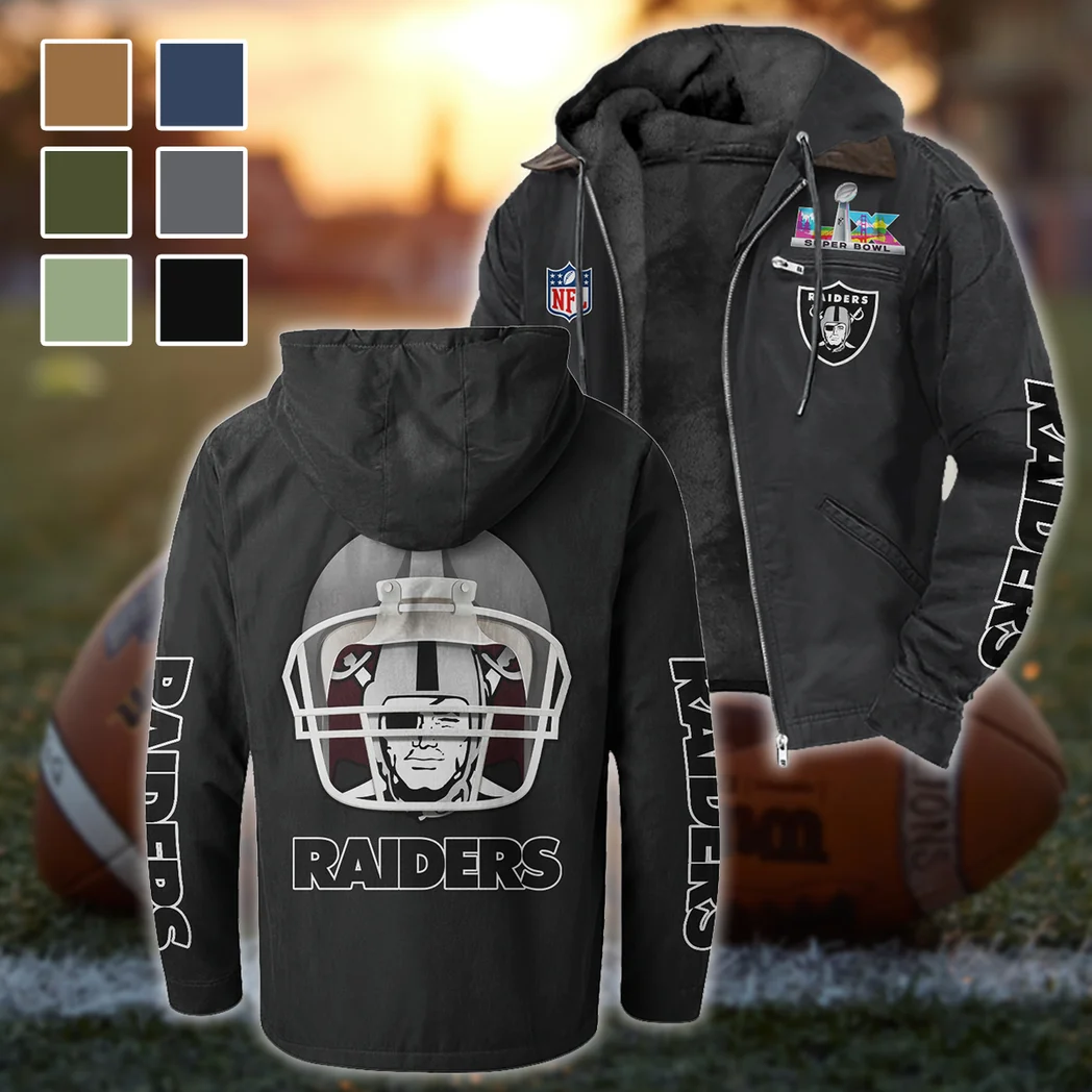 Football Silver Crew Flannel Hoodie, Loyal Supporter Sport Hoodie HVN1463LV - Black