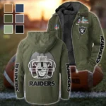 Football Silver Crew Flannel Hoodie, Loyal Supporter Sport Hoodie HVN1463LV - Green