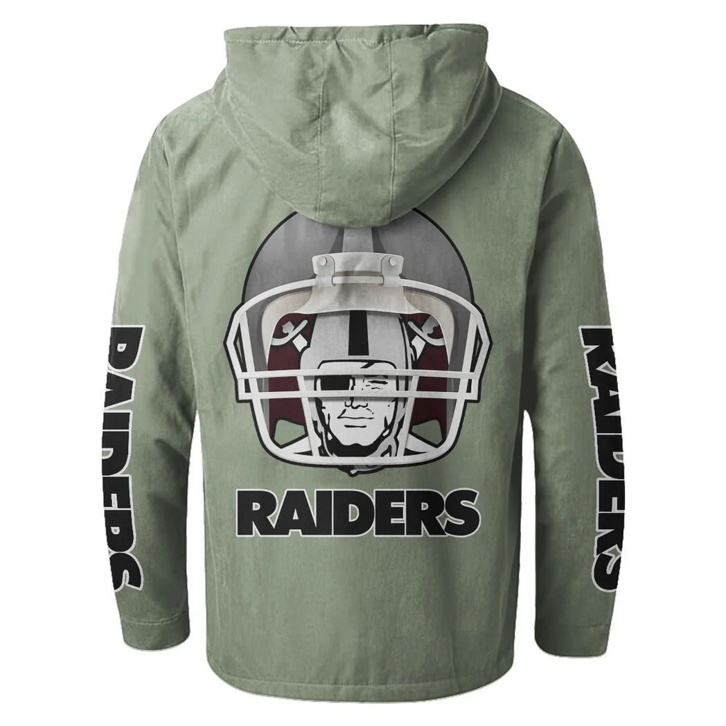 Football Silver Crew Flannel Hoodie, Loyal Supporter Sport Hoodie HVN1463LV - Light Green - Image 3