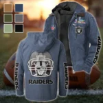 Football Silver Crew Flannel Hoodie, Loyal Supporter Sport Hoodie HVN1463LV - Navy Blue