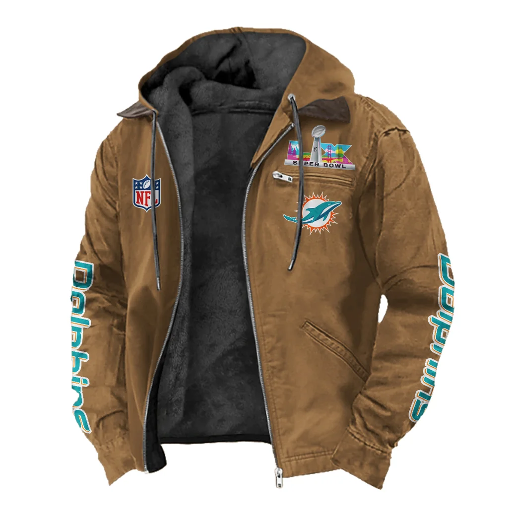 Fan Marine Squad Flannel Hoodie, Fan Pride Hooded Flannel HVN1463MD - Camel - Image 2