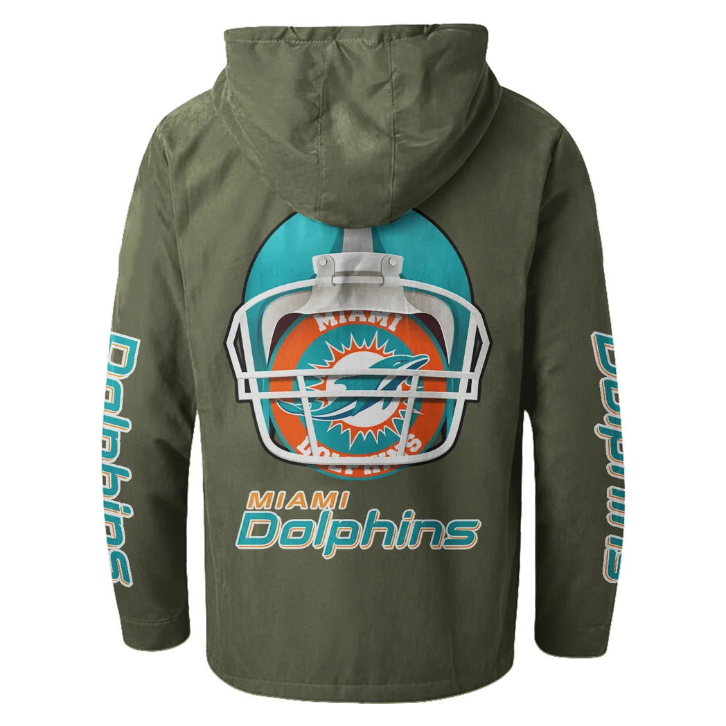Fan Marine Squad Flannel Hoodie, Fan Pride Hooded Flannel HVN1463MD - Green - Image 3