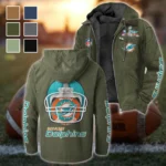 Fan Marine Squad Flannel Hoodie, Fan Pride Hooded Flannel HVN1463MD - Green