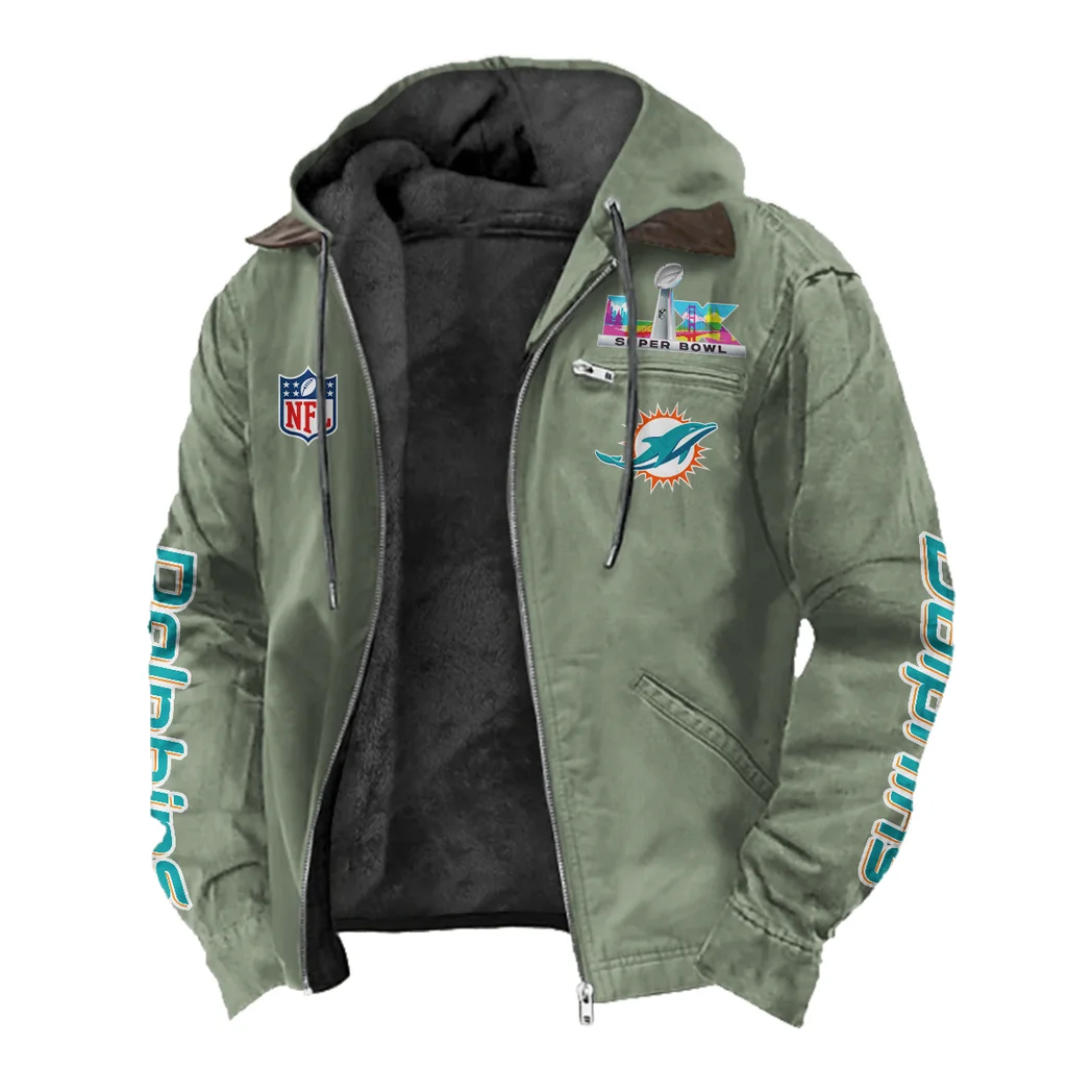 Fan Marine Squad Flannel Hoodie, Fan Pride Hooded Flannel HVN1463MD - Light Green - Image 2