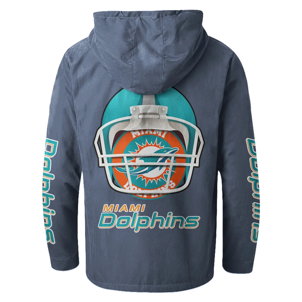 Fan Marine Squad Flannel Hoodie, Fan Pride Hooded Flannel HVN1463MD - Navy Blue - Image 3