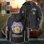 Match Day Raiders Flannel Hoodie, Rugged Sport Flannel Hoodie HVN1463MV - Black