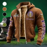 Match Day Raiders Fleece-Lined Hooded Jacket, Rugged Terrain Fleece Hoody HVN1463MV - brown