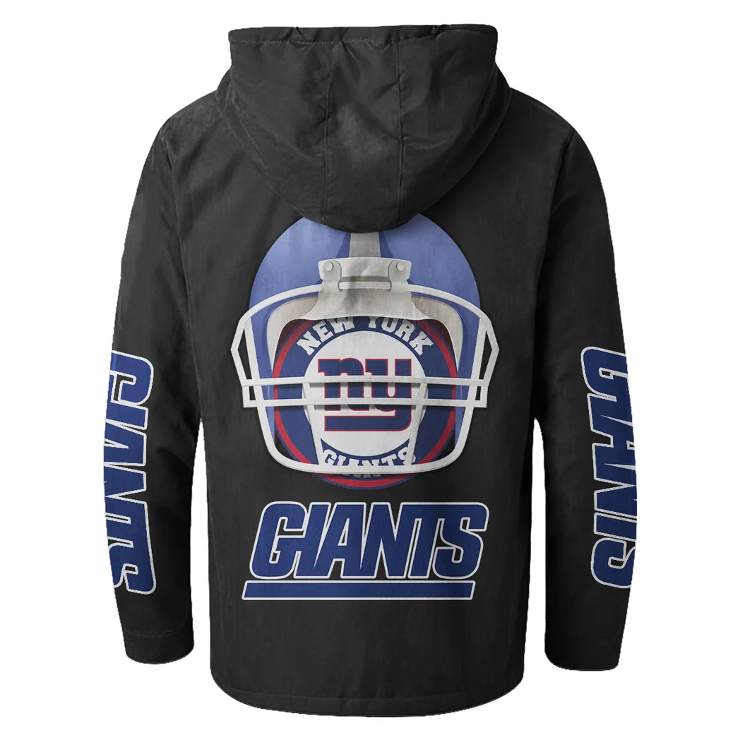 Football Giant Crew Flannel Hoodie, Everyday Game Fan Hoodie HVN1463NG - Black - Image 3