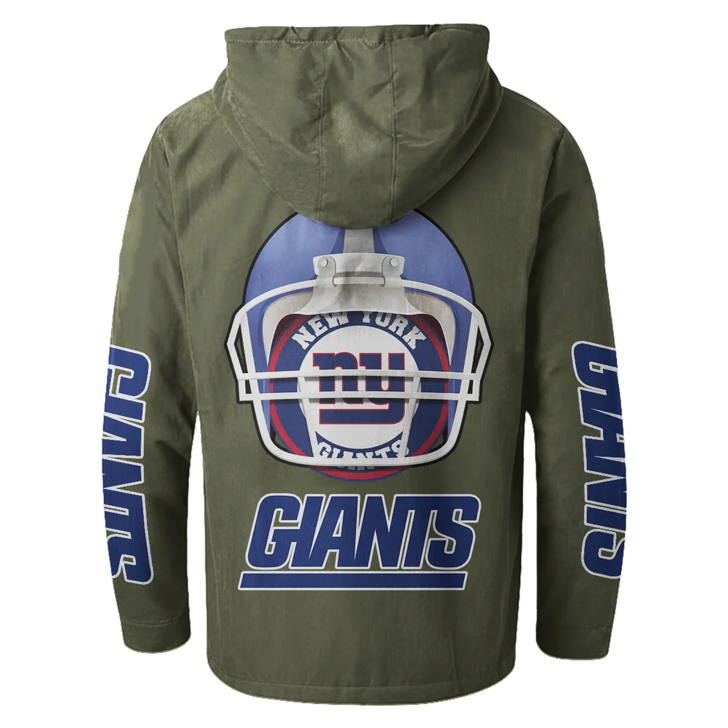Football Giant Crew Flannel Hoodie, Everyday Game Fan Hoodie HVN1463NG - Green - Image 3