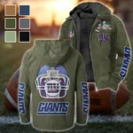Football Giant Crew Flannel Hoodie, Everyday Game Fan Hoodie HVN1463NG - Green