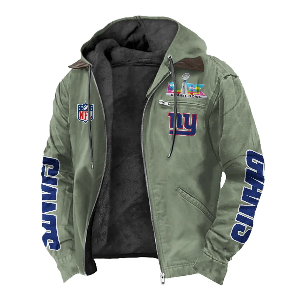 Football Giant Crew Flannel Hoodie, Everyday Game Fan Hoodie HVN1463NG - Light Green - Image 2