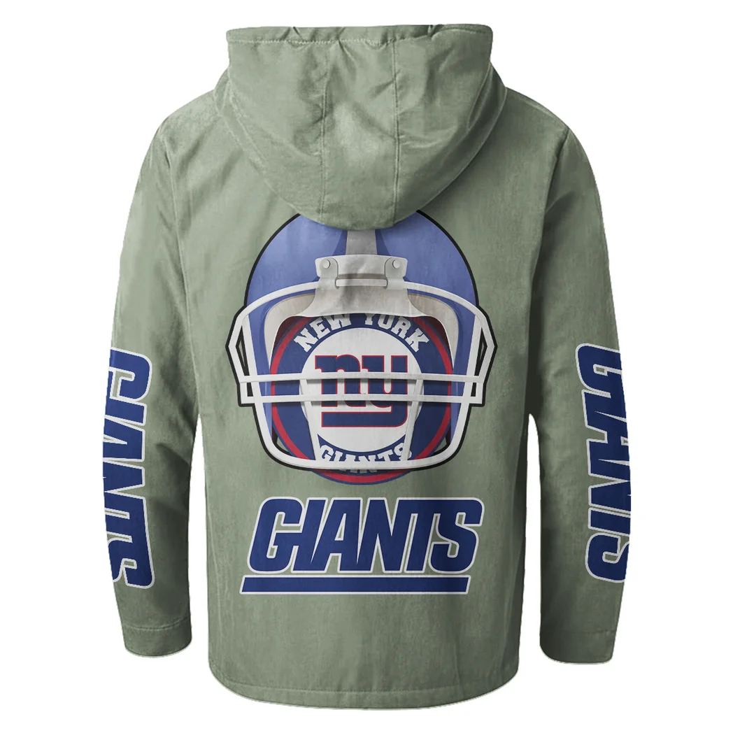 Football Giant Crew Flannel Hoodie, Everyday Game Fan Hoodie HVN1463NG - Light Green - Image 3
