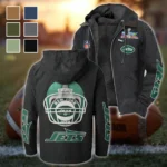 Victory Lightning Flannel Hoodie, Warm Sport Spirit Hoodie HVN1463NJ - Black