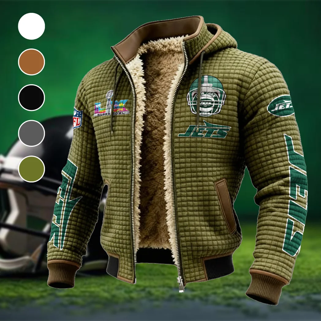 Victory Lightning Fleece-Lined Hooded Jacket, Thermal Core Fleece Jacket HVN1463NJ - Green