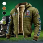 Revolution Fans Fleece-Lined Hooded Jacket, Heavyweight Cozy Sport Shell HVN1463NP - Green
