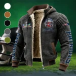 Revolution Fans Fleece-Lined Hooded Jacket, Heavyweight Cozy Sport Shell HVN1463NP - Grey