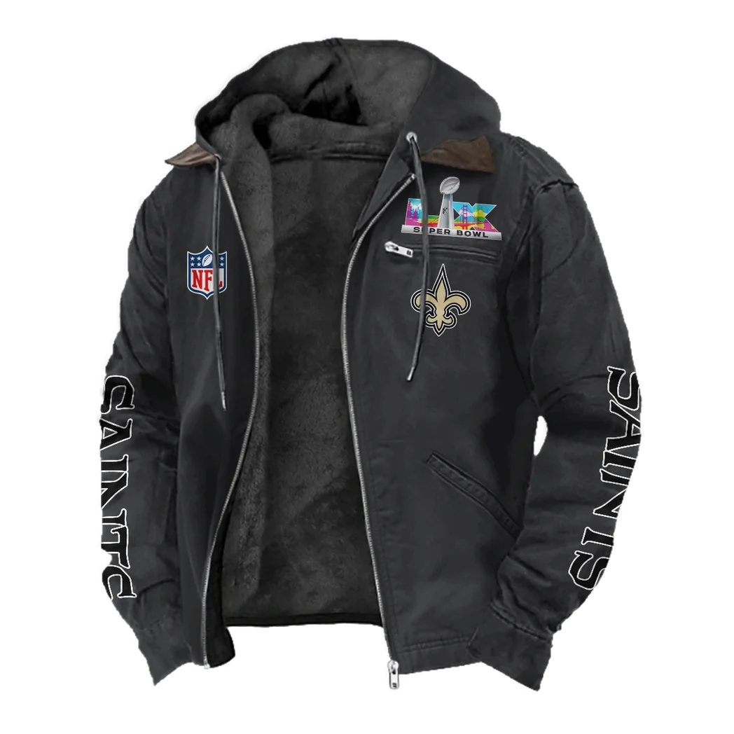 Victory Wings Flannel Hoodie, Sport Vibe Hooded Flannel HVN1463NS - Black - Image 2