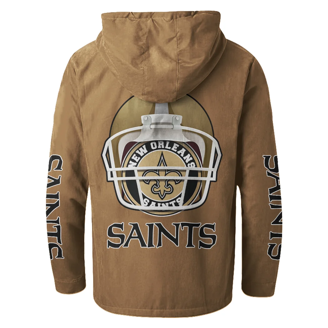 Victory Wings Flannel Hoodie, Sport Vibe Hooded Flannel HVN1463NS - Camel - Image 3