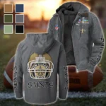 Victory Wings Flannel Hoodie, Sport Vibe Hooded Flannel HVN1463NS - Gray