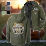 Victory Wings Flannel Hoodie, Sport Vibe Hooded Flannel HVN1463NS - Green