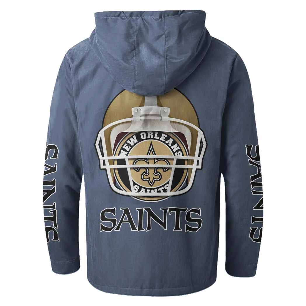 Victory Wings Flannel Hoodie, Sport Vibe Hooded Flannel HVN1463NS - Navy Blue - Image 3