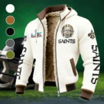 Victory Wings Fleece-Lined Hooded Jacket, Brushed Interior Winter Jacket HVN1463NS - White