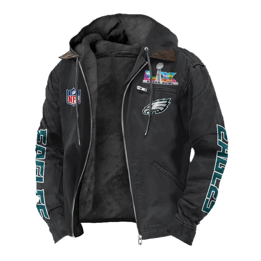 Game Day Squad Flannel Hoodie, Cold Game Day Hoodie HVN1463PE - Black - Image 2
