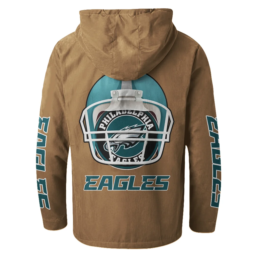 Game Day Squad Flannel Hoodie, Cold Game Day Hoodie HVN1463PE - Camel - Image 3