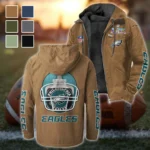 Game Day Squad Flannel Hoodie, Cold Game Day Hoodie HVN1463PE - Camel