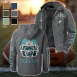 Game Day Squad Flannel Hoodie, Cold Game Day Hoodie HVN1463PE - Gray