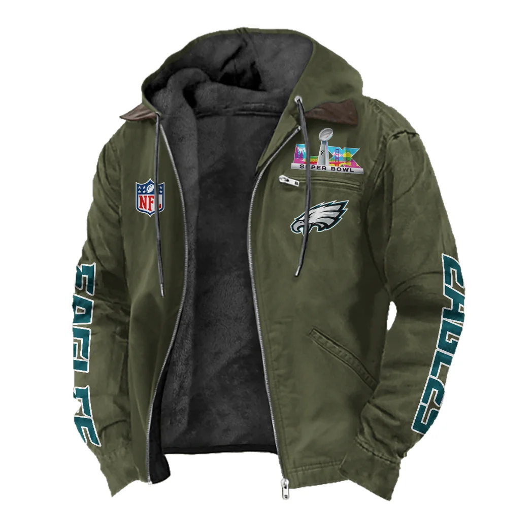 Game Day Squad Flannel Hoodie, Cold Game Day Hoodie HVN1463PE - Green - Image 2