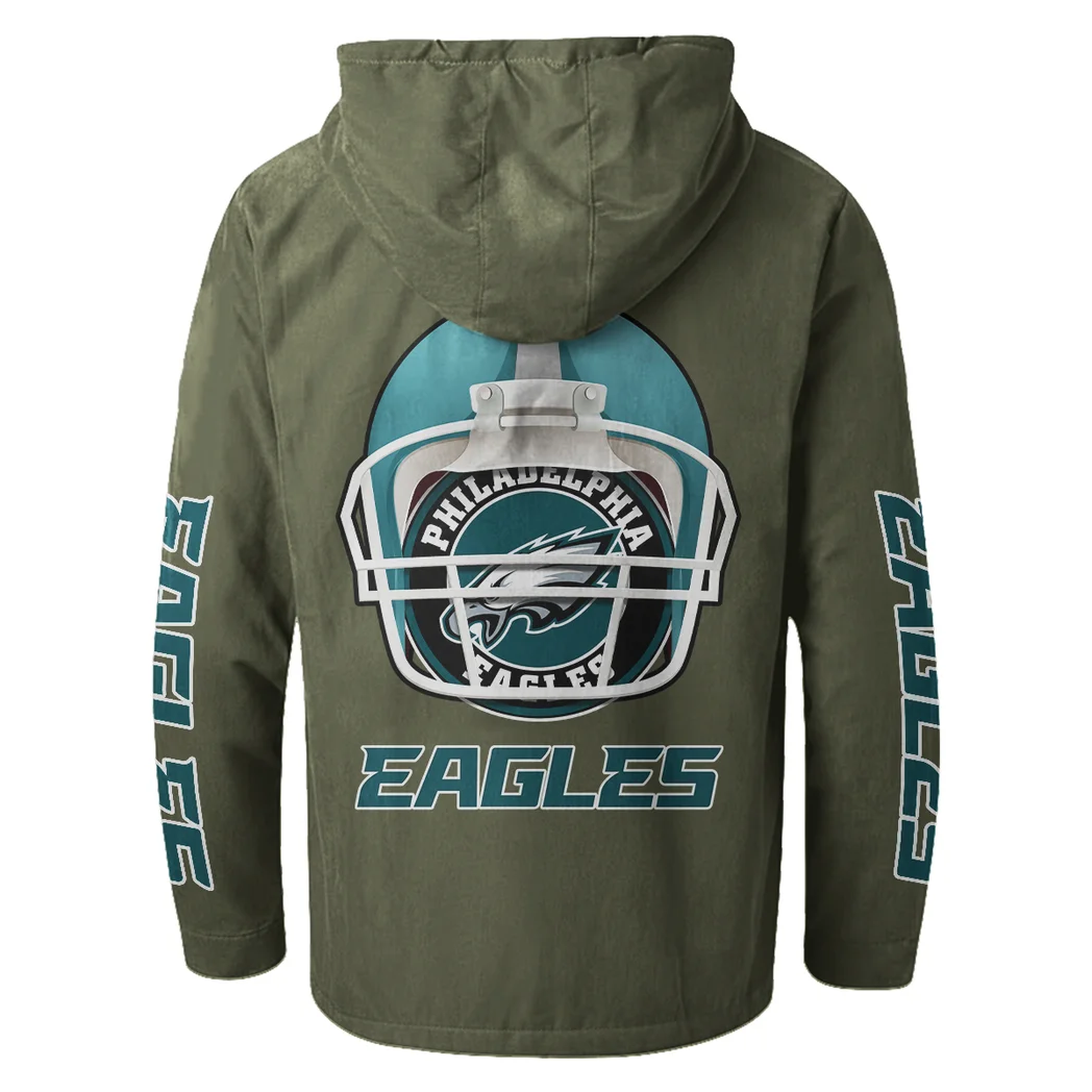 Game Day Squad Flannel Hoodie, Cold Game Day Hoodie HVN1463PE - Green - Image 3