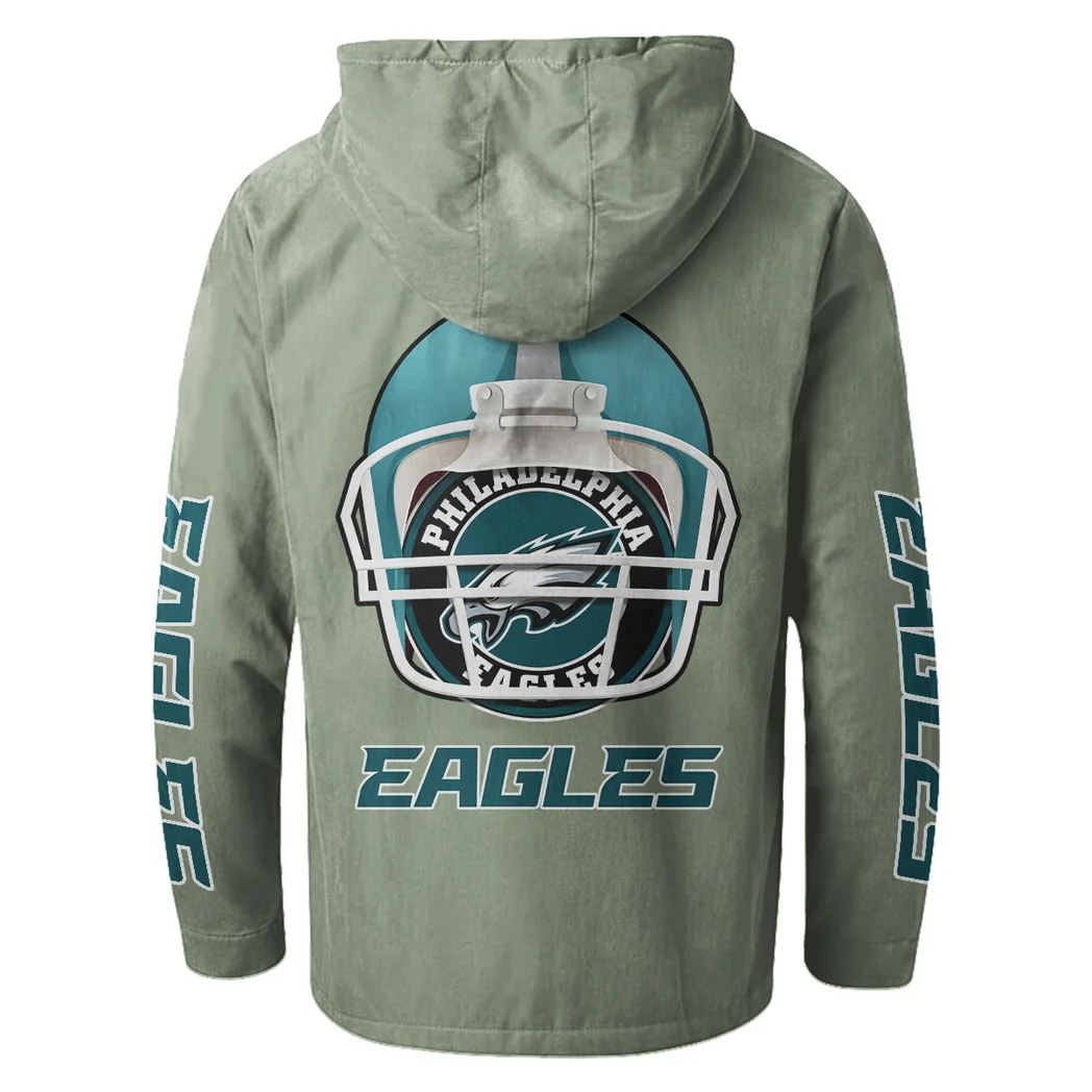 Game Day Squad Flannel Hoodie, Cold Game Day Hoodie HVN1463PE - Light Green - Image 3