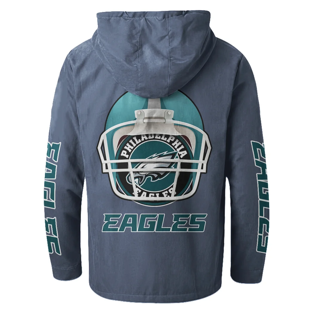 Game Day Squad Flannel Hoodie, Cold Game Day Hoodie HVN1463PE - Navy Blue - Image 3