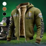Three Rivers Squad Fleece-Lined Hooded Jacket, High-Density Comfort Fleece HVN1463PS - Green
