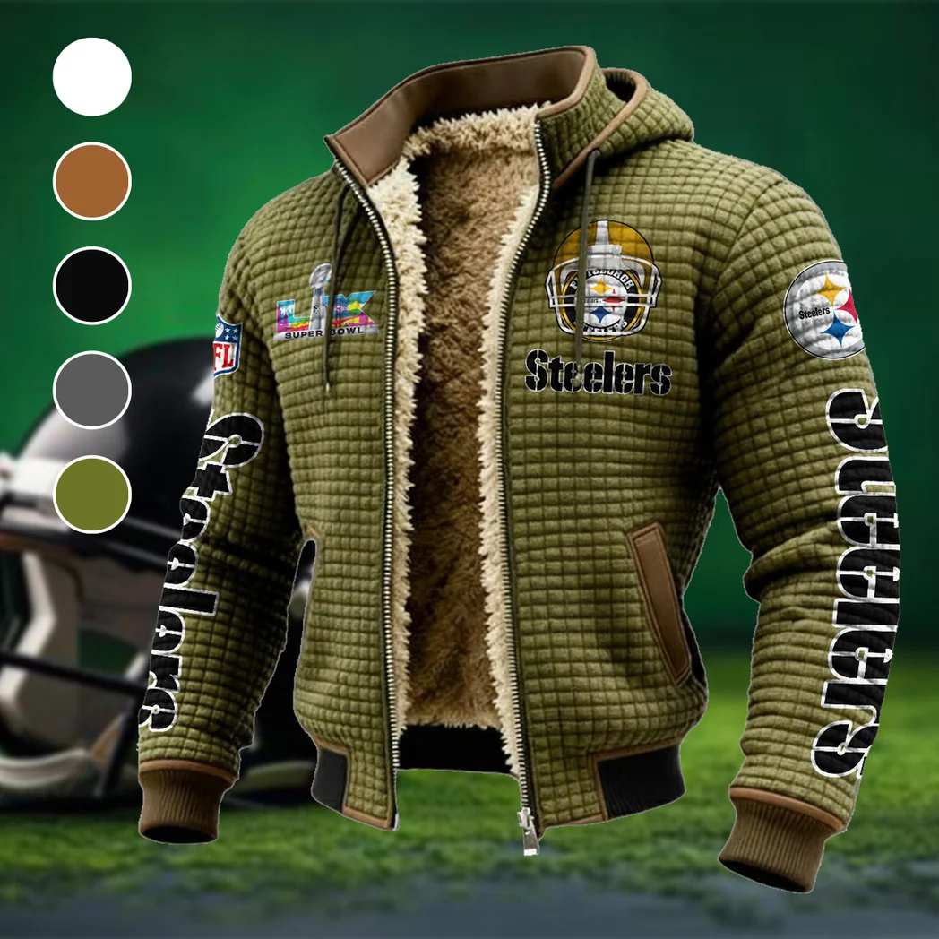 Three Rivers Squad Fleece-Lined Hooded Jacket, High-Density Comfort Fleece HVN1463PS - Green