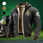 Three Rivers Squad Fleece-Lined Hooded Jacket, High-Density Comfort Fleece HVN1463PS - Grey