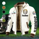 Three Rivers Squad Fleece-Lined Hooded Jacket, High-Density Comfort Fleece HVN1463PS - White