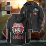 Bay Area Faithful Flannel Hoodie, Athletic Lifestyle Fan Hoodie HVN1463SF - Black