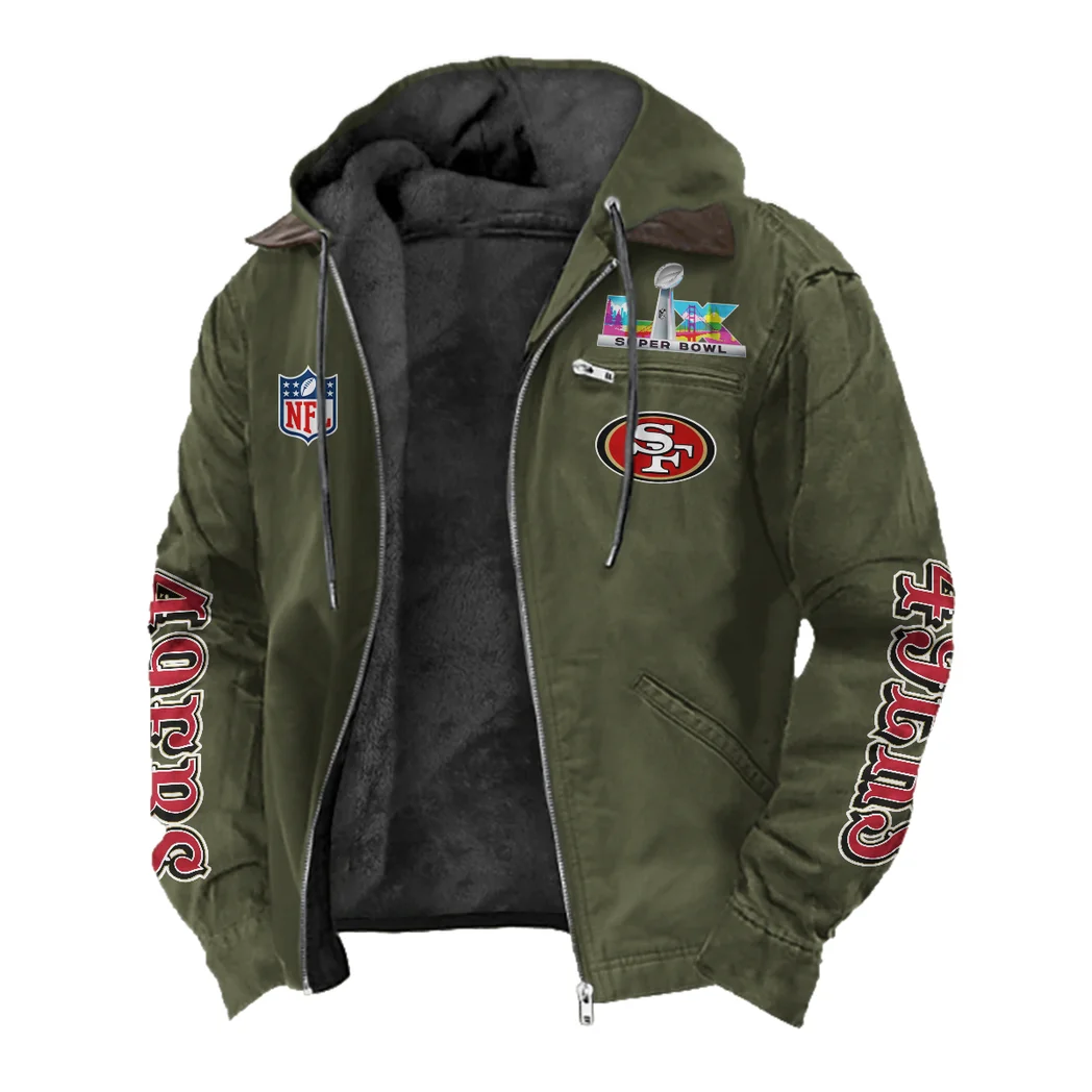 Bay Area Faithful Flannel Hoodie, Athletic Lifestyle Fan Hoodie HVN1463SF - Green - Image 2