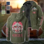 Bay Area Faithful Flannel Hoodie, Athletic Lifestyle Fan Hoodie HVN1463SF - Green
