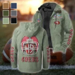 Bay Area Faithful Flannel Hoodie, Athletic Lifestyle Fan Hoodie HVN1463SF - Light Green