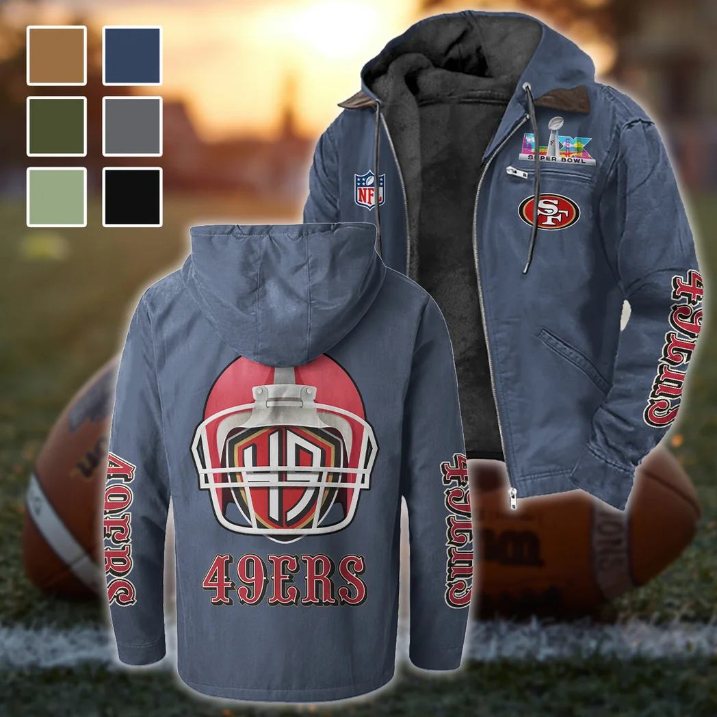 Bay Area Faithful Flannel Hoodie, Athletic Lifestyle Fan Hoodie HVN1463SF - Navy Blue