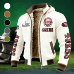 Bay Area Faithful Fleece-Lined Hooded Jacket, Premium Bonded Fleece Jacket HVN1463SF - White