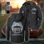 Victory Shields Flannel Hoodie, Classic Flannel Sport Hoodie HVN1463SS - Black