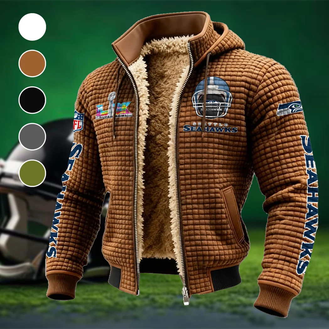 Victory Shields Fleece-Lined Hooded Jacket, Breathable Warmth Sport Jacket HVN1463SS - brown
