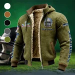Victory Shields Fleece-Lined Hooded Jacket, Breathable Warmth Sport Jacket HVN1463SS - Green